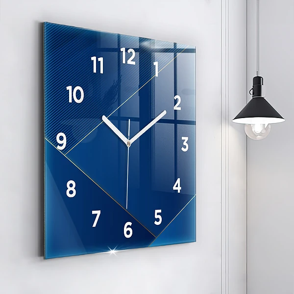 Wanduhr quadratisch Ornamentale Abstraktion