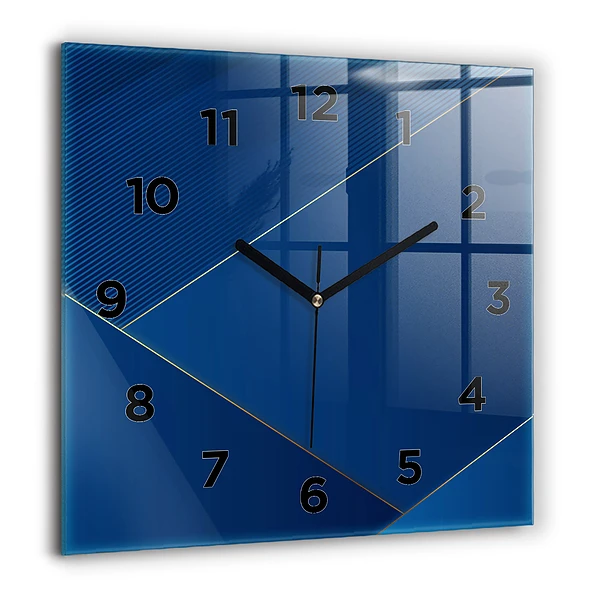Wanduhr quadratisch Ornamentale Abstraktion