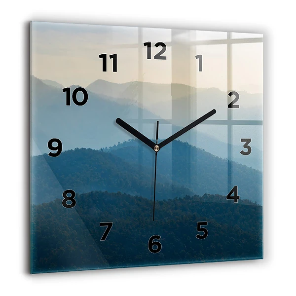 Wanduhr quadratisch mit motiv Abstrakte Landschaft