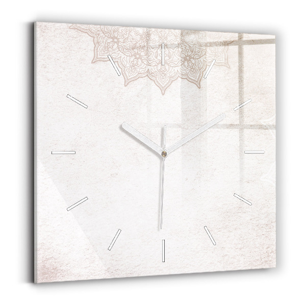 Wanduhr modern quadratisch Dekoratives Muster