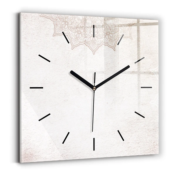 Wanduhr modern quadratisch Dekoratives Muster
