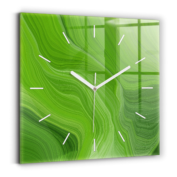 Wanduhr quadratisch mit motiv Moderne Wellen