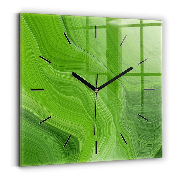 Wanduhr quadratisch mit motiv Moderne Wellen
