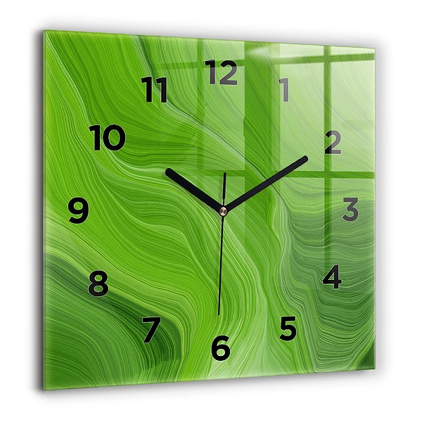 Wanduhr quadratisch mit motiv Moderne Wellen