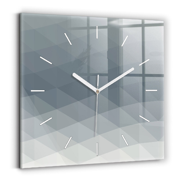 Wanduhr modern quadratisch Welle Abstraktion