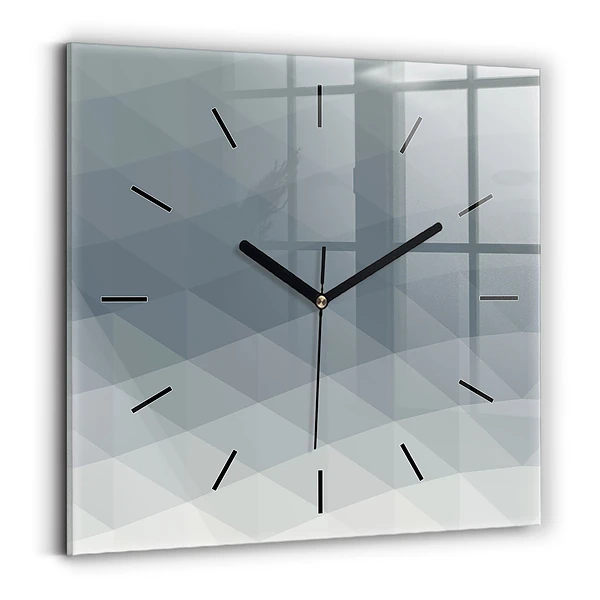 Wanduhr modern quadratisch Welle Abstraktion