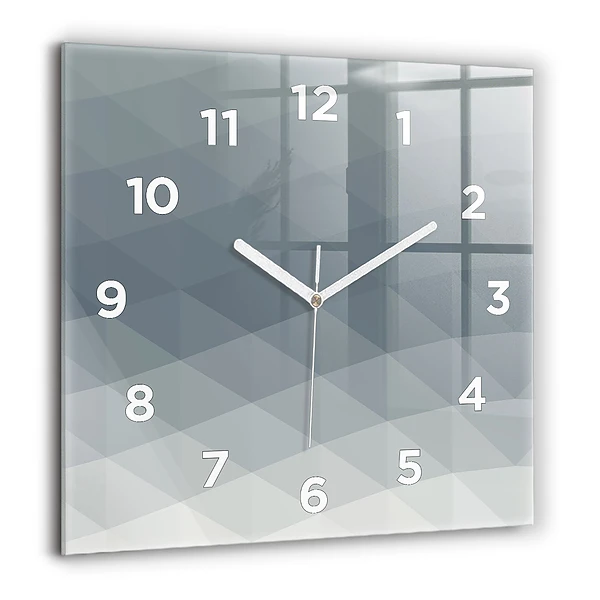 Wanduhr modern quadratisch Welle Abstraktion