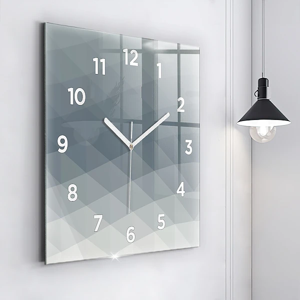 Wanduhr modern quadratisch Welle Abstraktion