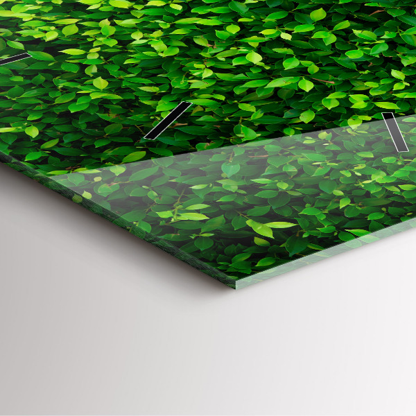 Wanduhr quadratisch Heckenblätter