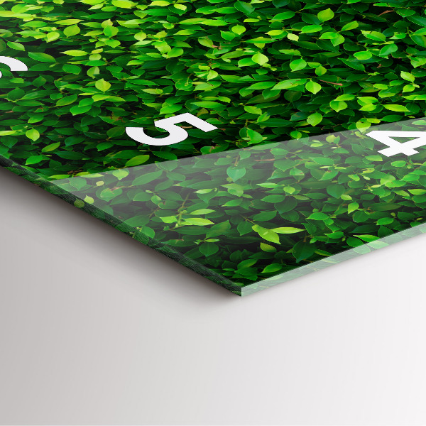 Wanduhr quadratisch Heckenblätter