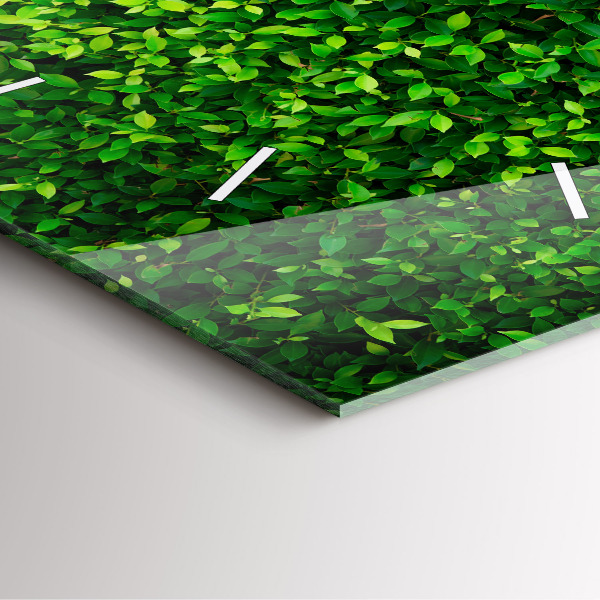 Wanduhr quadratisch Heckenblätter