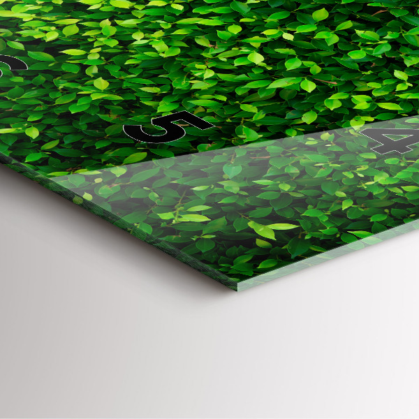 Wanduhr quadratisch Heckenblätter