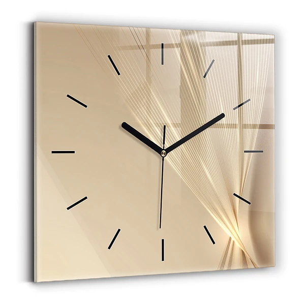 Wanduhr quadratisch Abstraktes Licht