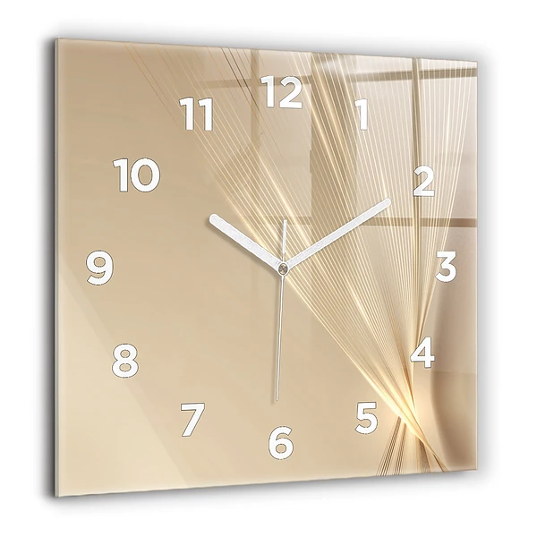 Wanduhr quadratisch Abstraktes Licht