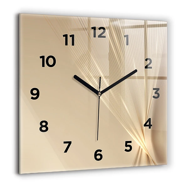 Wanduhr quadratisch Abstraktes Licht