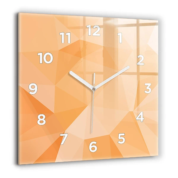 Wanduhr quadratisch mit motiv Abstrakte Dreiecke