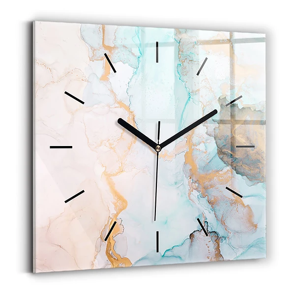 Wanduhr modern quadratisch Abstraktes Bild