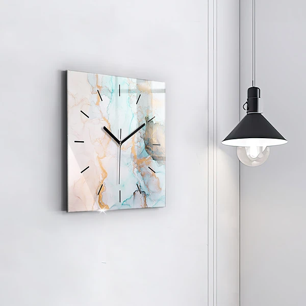Wanduhr modern quadratisch Abstraktes Bild