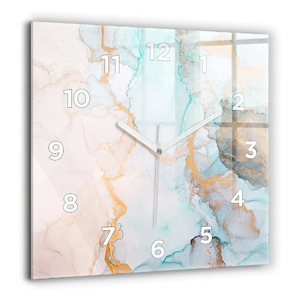 Wanduhr modern quadratisch Abstraktes Bild