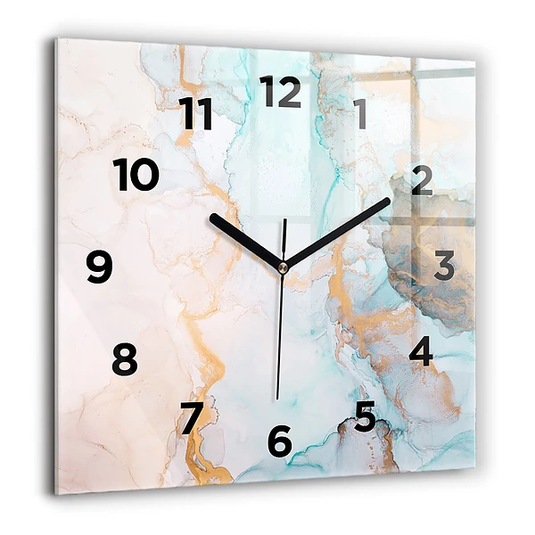 Wanduhr modern quadratisch Abstraktes Bild