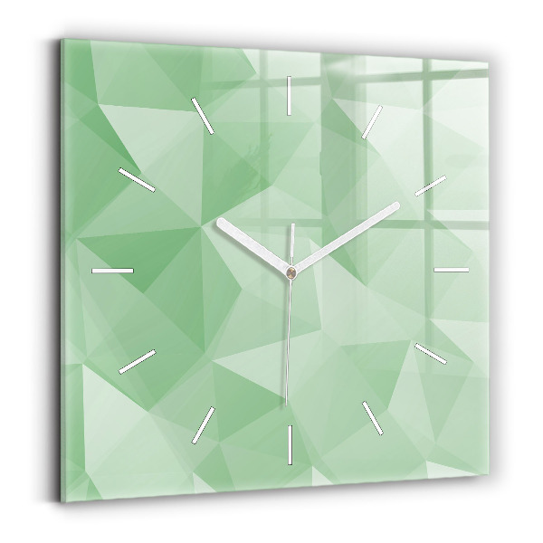 Wanduhr quadratisch mit motiv Dreiecke abstrakt