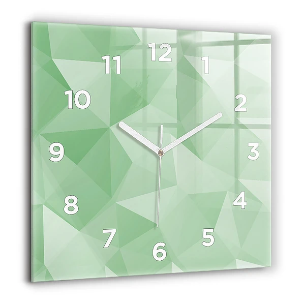 Wanduhr quadratisch mit motiv Dreiecke abstrakt