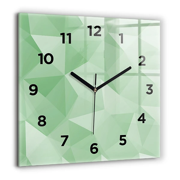 Wanduhr quadratisch mit motiv Dreiecke abstrakt