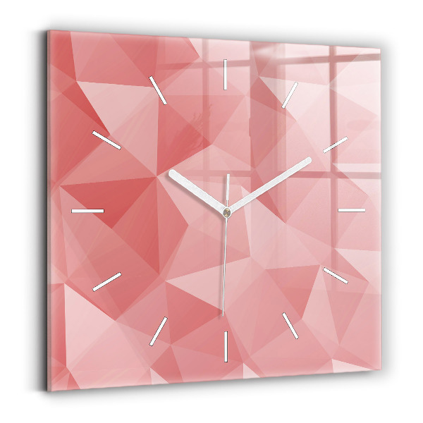 Wanduhr modern quadratisch Dreiecke abstrakt