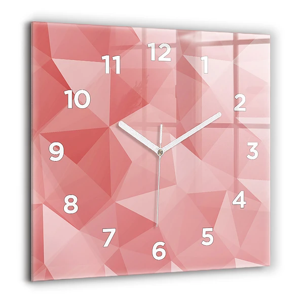 Wanduhr modern quadratisch Dreiecke abstrakt