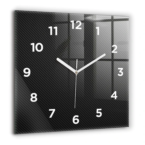 Wanduhr modern quadratisch Dunkles Abstraktes
