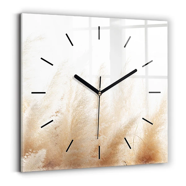 Wanduhr quadratisch mit motiv Maserung abstrakt