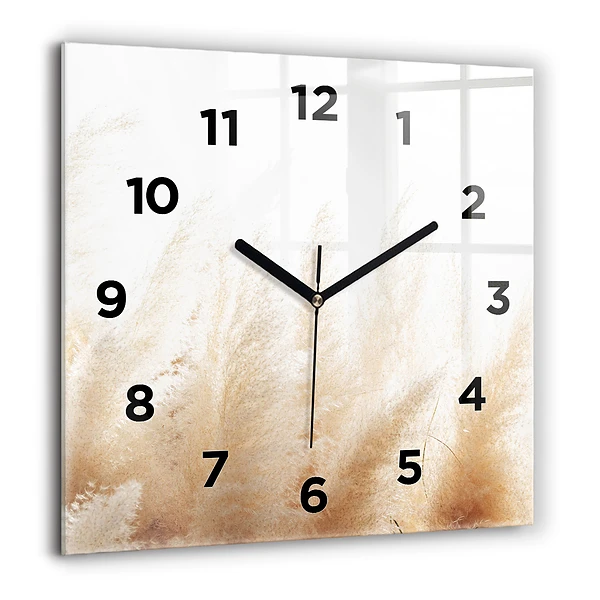 Wanduhr quadratisch mit motiv Maserung abstrakt