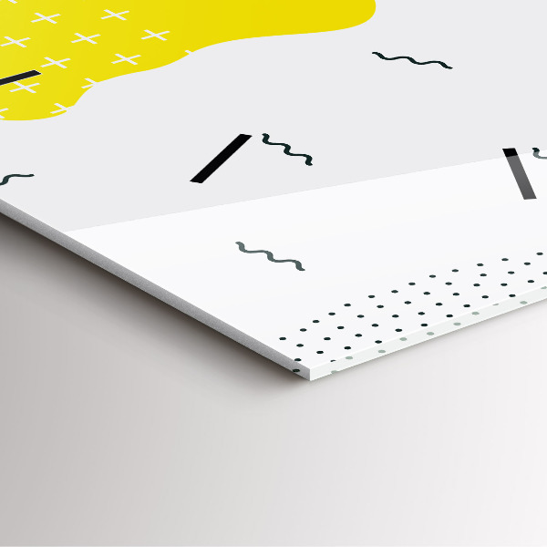 Wanduhr quadratisch mit motiv POP abstrakt