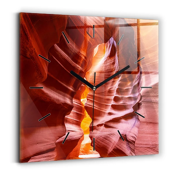 Wanduhr quadratisch Sand-Schlucht