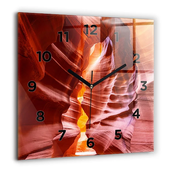 Wanduhr quadratisch Sand-Schlucht