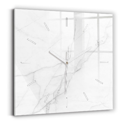 Wanduhr quadratisch Dekorativer Marmor