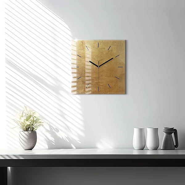 Wanduhr modern quadratisch Dekorative Leinwand