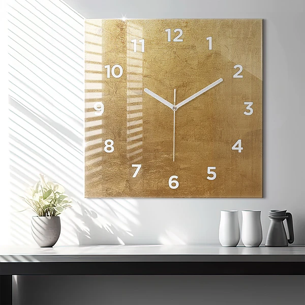 Wanduhr modern quadratisch Dekorative Leinwand