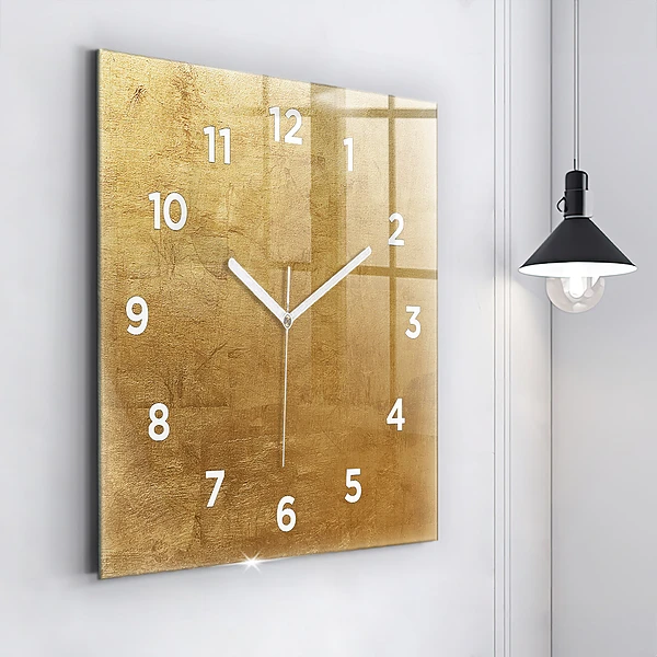 Wanduhr modern quadratisch Dekorative Leinwand
