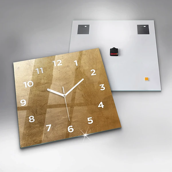 Wanduhr modern quadratisch Dekorative Leinwand
