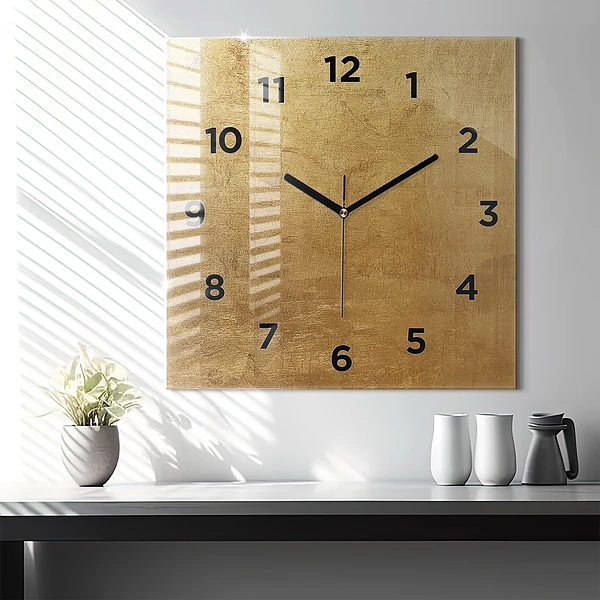 Wanduhr modern quadratisch Dekorative Leinwand