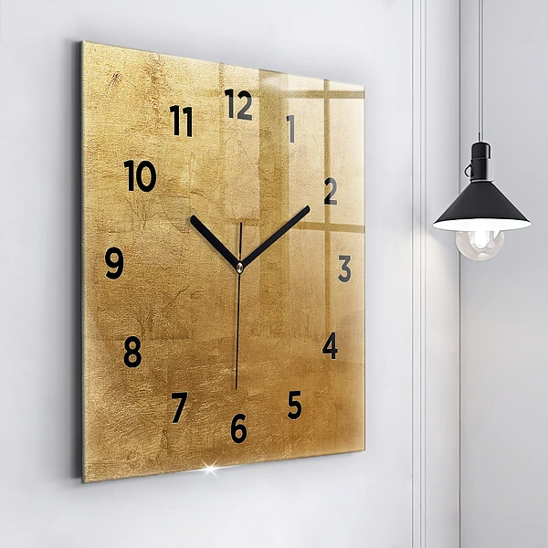 Wanduhr modern quadratisch Dekorative Leinwand