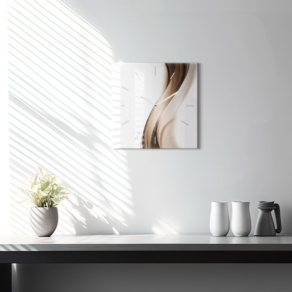 Wanduhr modern quadratisch Abstrakte Linie