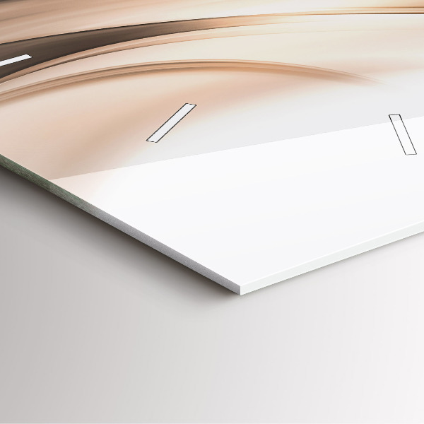 Wanduhr modern quadratisch Abstrakte Linie