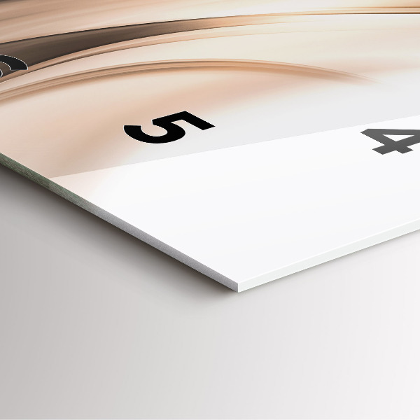 Wanduhr modern quadratisch Abstrakte Linie