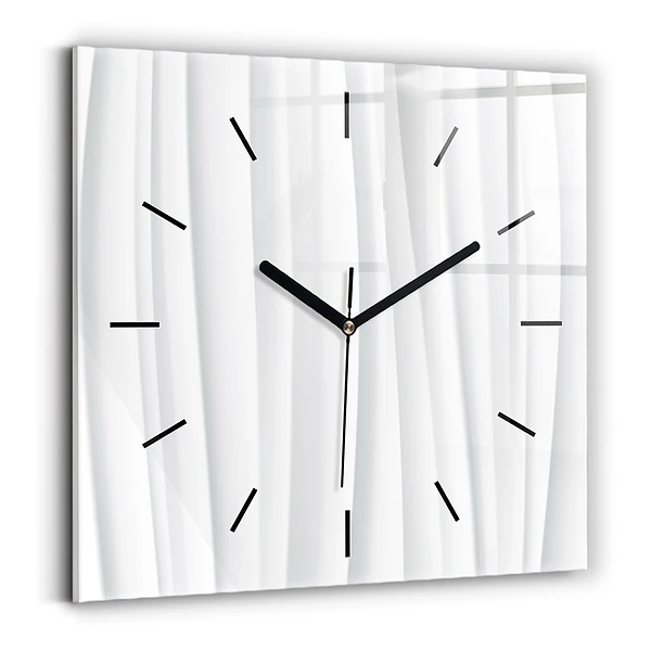 Wanduhr quadratisch mit motiv Textur der Wellen