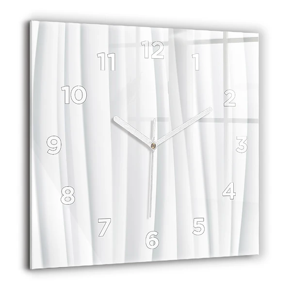 Wanduhr quadratisch mit motiv Textur der Wellen