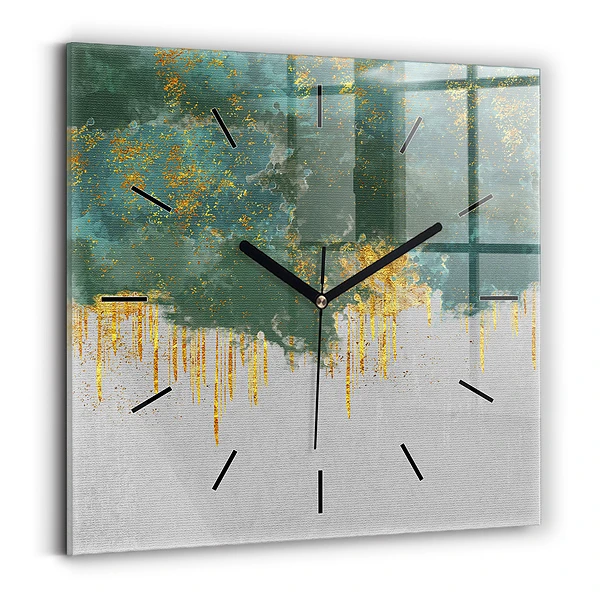 Wanduhr modern quadratisch Dekoratives Muster