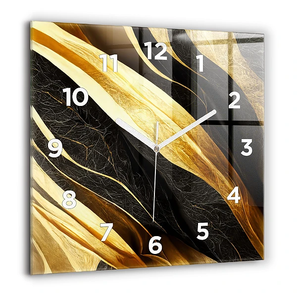 Wanduhr quadratisch mit motiv Elegante Abstraktion