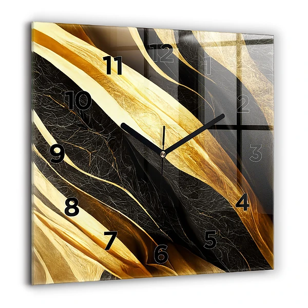 Wanduhr quadratisch mit motiv Elegante Abstraktion